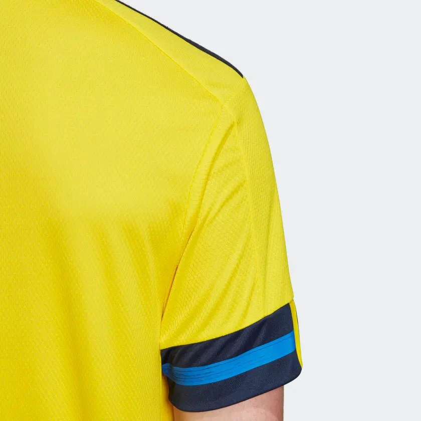 adidas 2020-21 Sweden Home Jersey - Yellow-Navy - Image 3