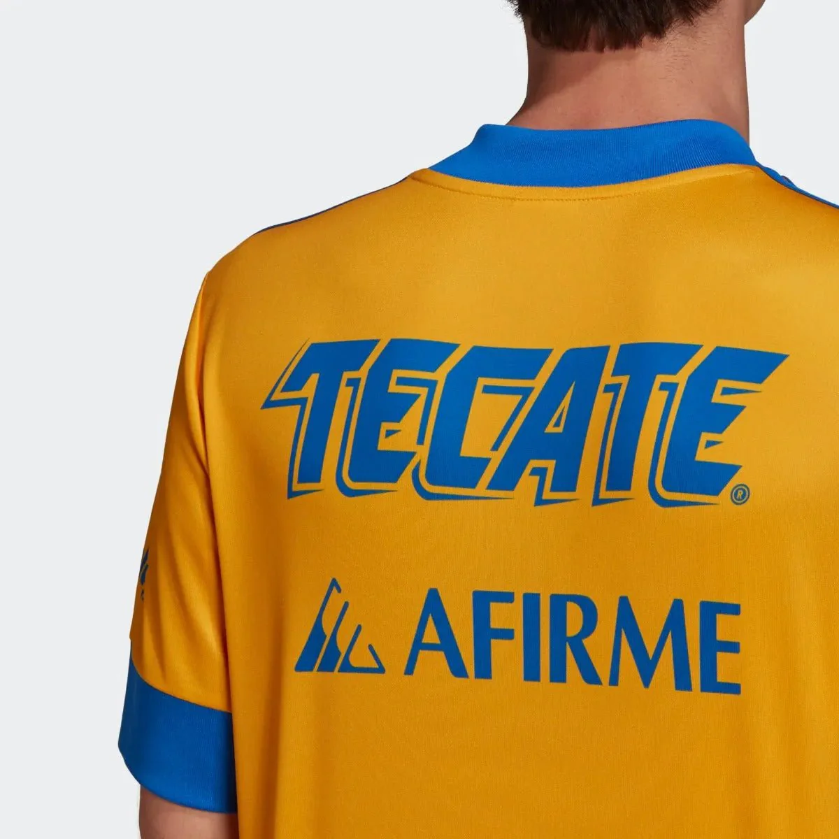 Adidas 2020-21 Tigres Home Jersey - Collegiate Gold-Blue - Image 3