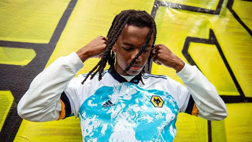 Adidas 2020-21 Wolverhampton Away Jersey - White-Bright Cyan - Image 2