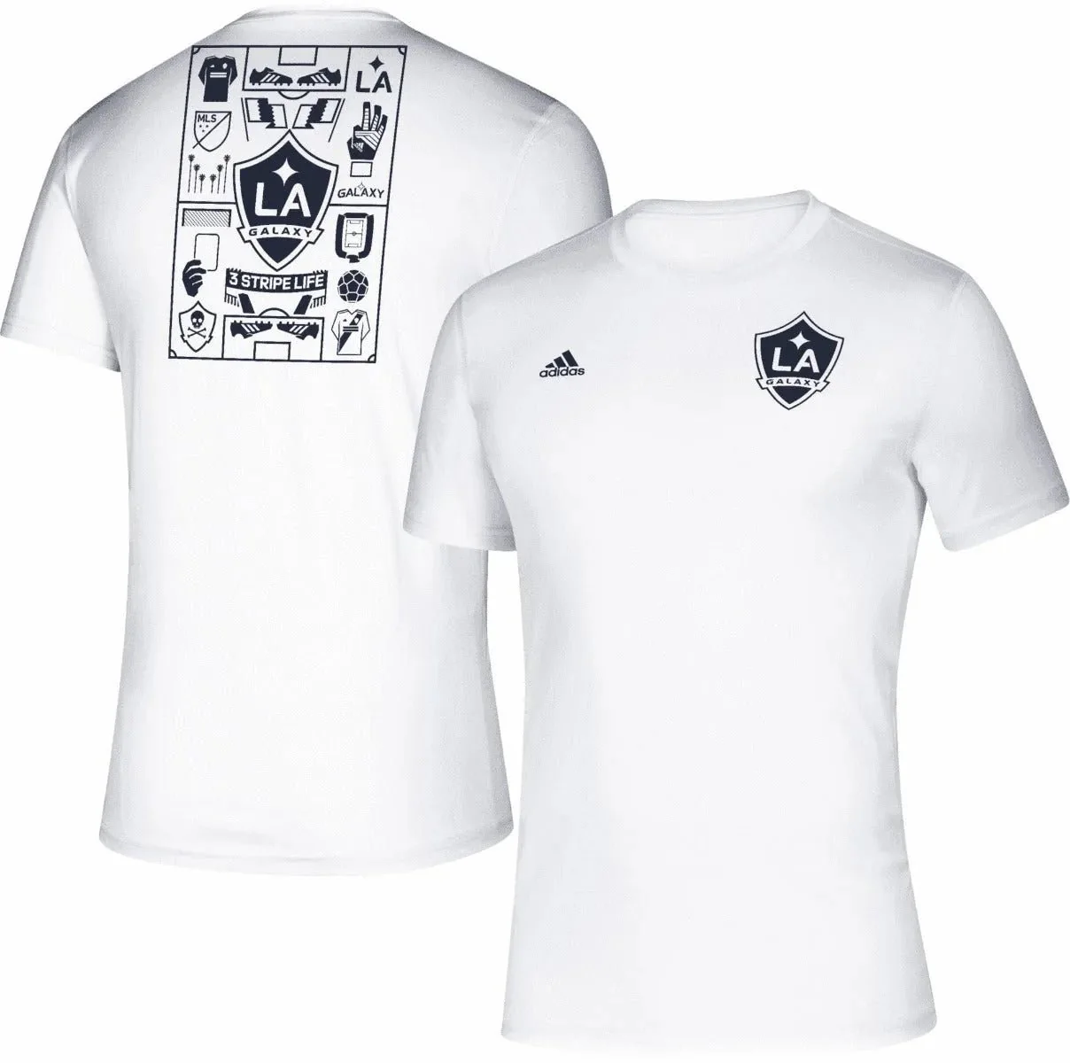 adidas 2020 LA Galaxy SS Creator Tee - White - Image 3