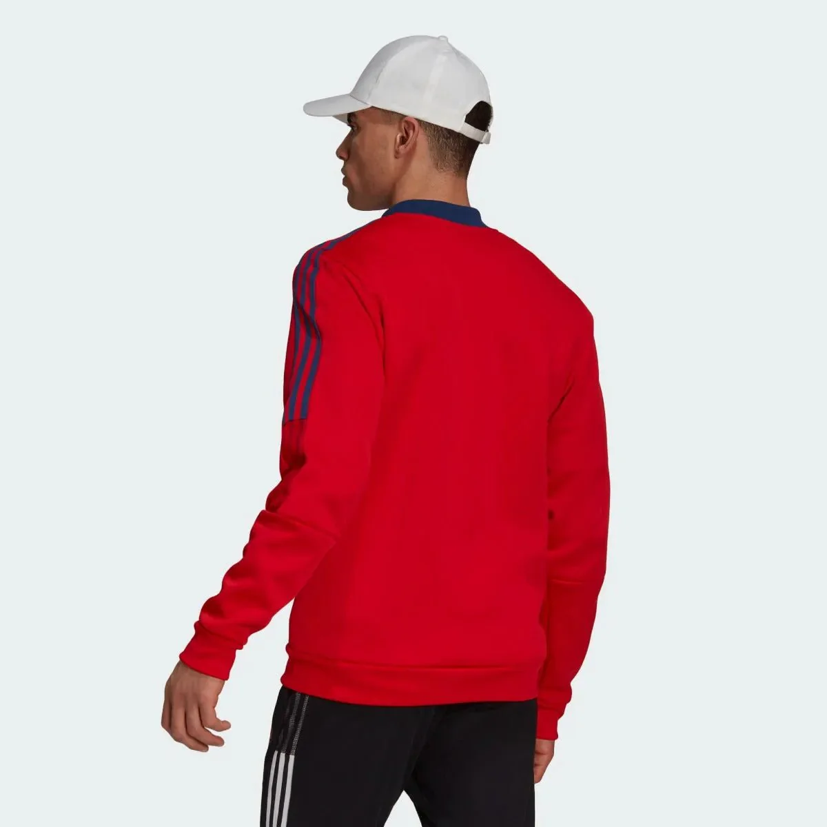 Adidas 2021-22 Arsenal Anthem Jacket - Red-Navy - Image 3