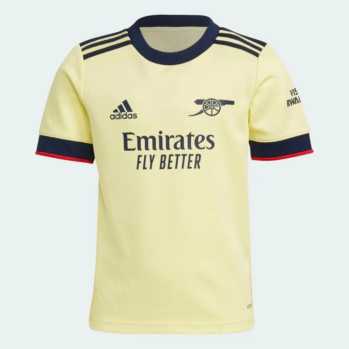 Adidas 2021-22 Arsenal Away Mini Kit - Pearl Citrine - Image 2