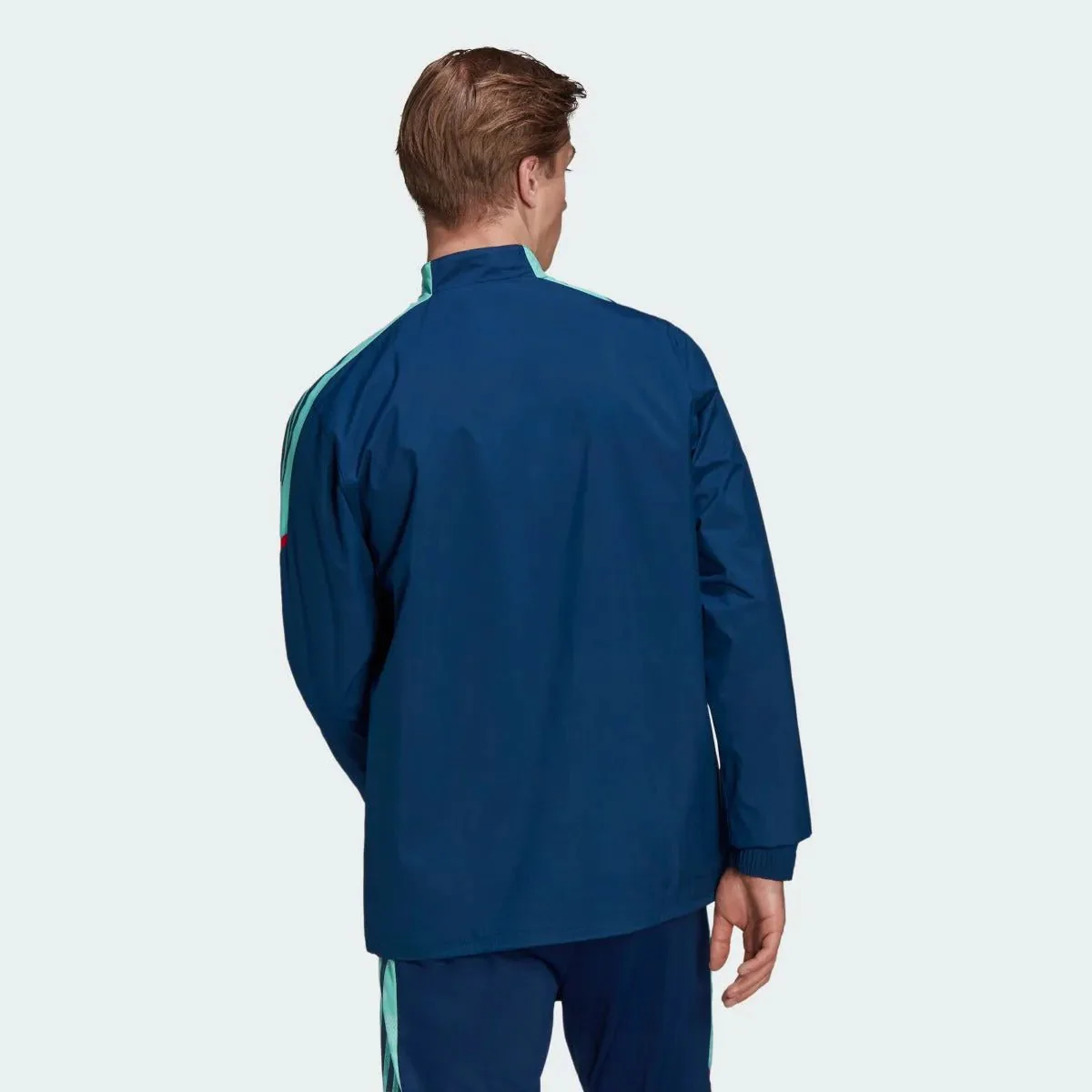 Adidas 2021-22 Arsenal EU Hybrid Top - Navy-Teal - Image 3