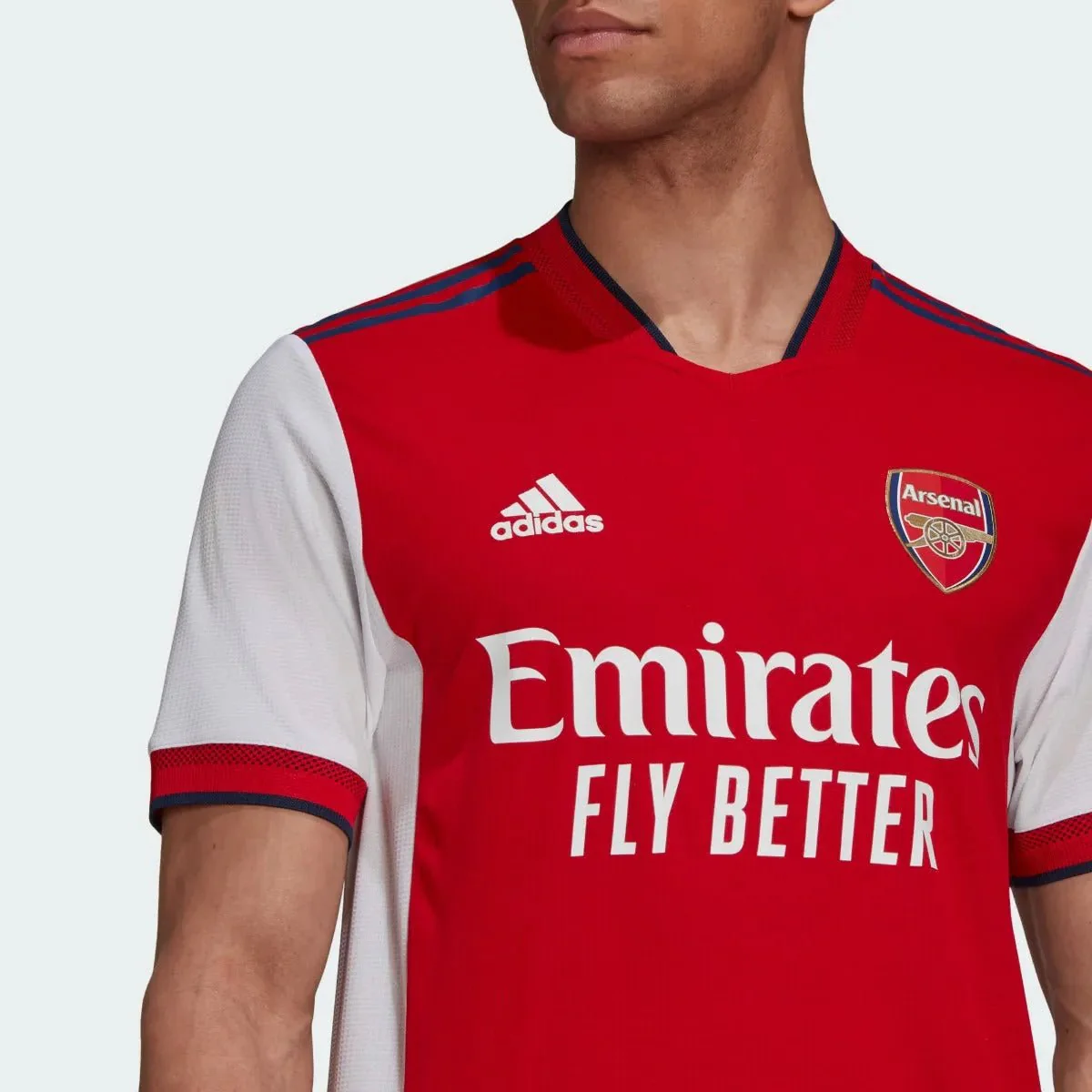 Adidas 2021-22 Arsenal Home Authentic Jersey - Scarlet-White - Image 4