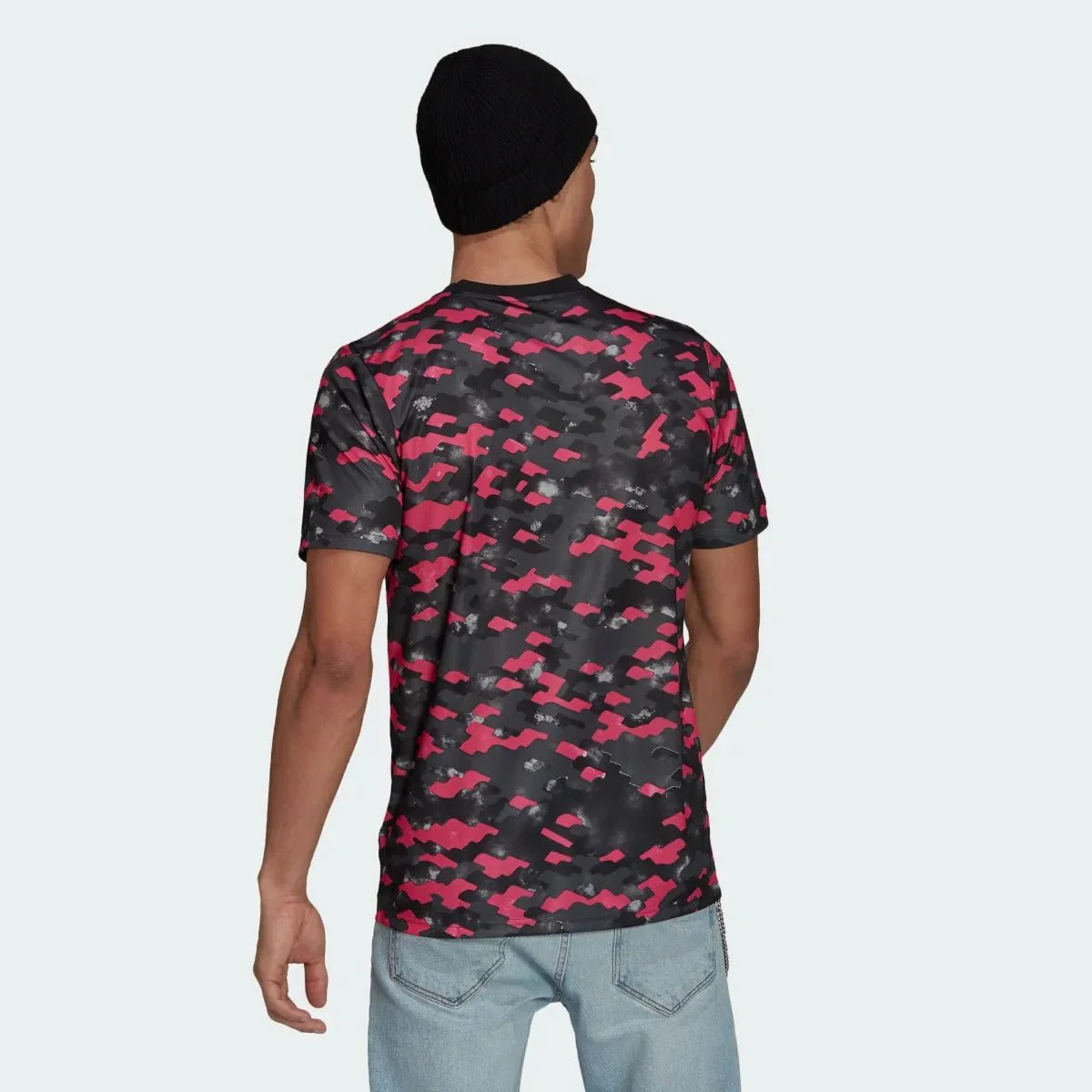 Adidas 2021-22 Arsenal Pre-Match Jersey - Black-Pink - Image 3