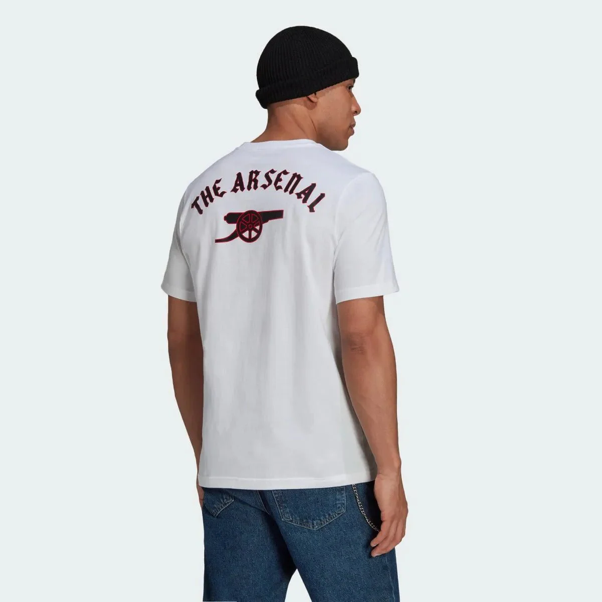 Adidas 2021-22 Arsenal Street Graphic Tee - White - Image 3