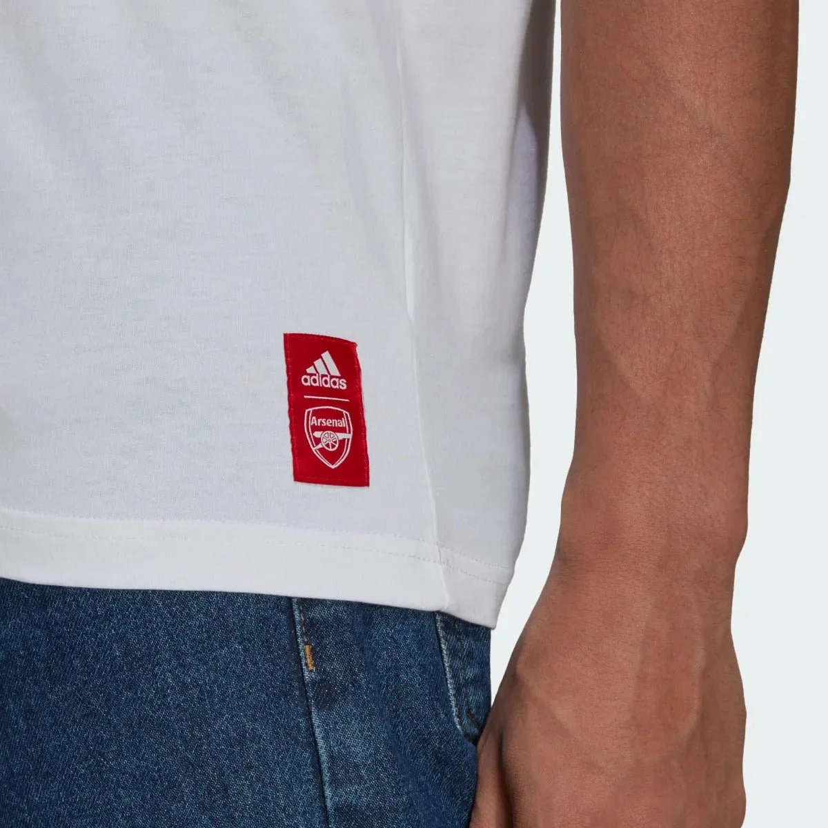 Adidas 2021-22 Arsenal Street Graphic Tee - White - Image 5