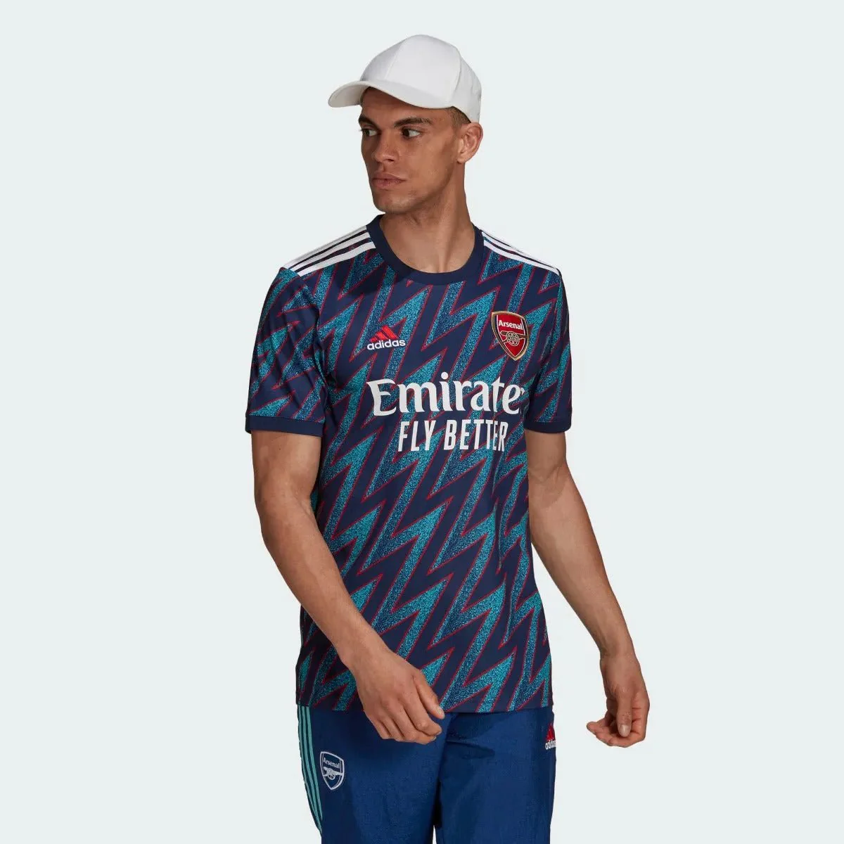 Adidas 2021-22 Arsenal Third Jersey - Mystery Blue - Image 3