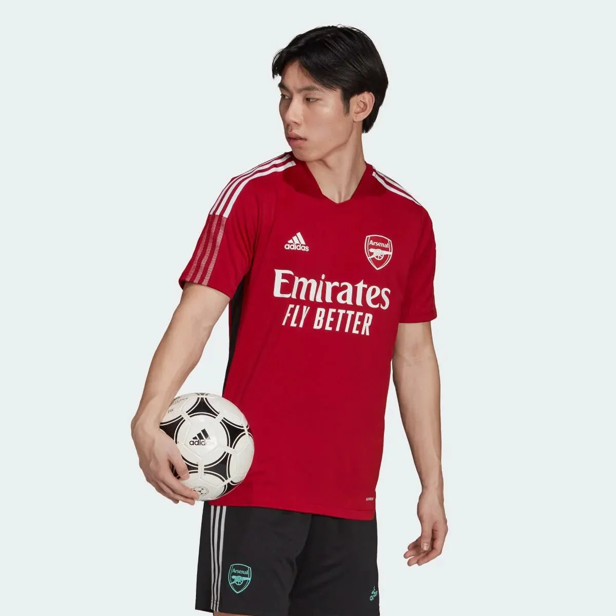 Adidas 2021-22 Arsenal Training Jersey - Active Maroon - Image 2