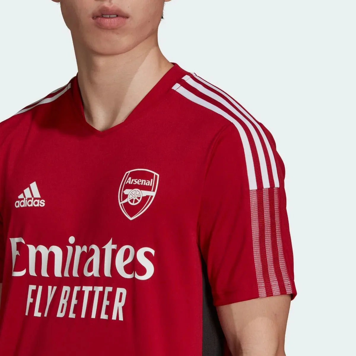 Adidas 2021-22 Arsenal Training Jersey - Active Maroon - Image 4