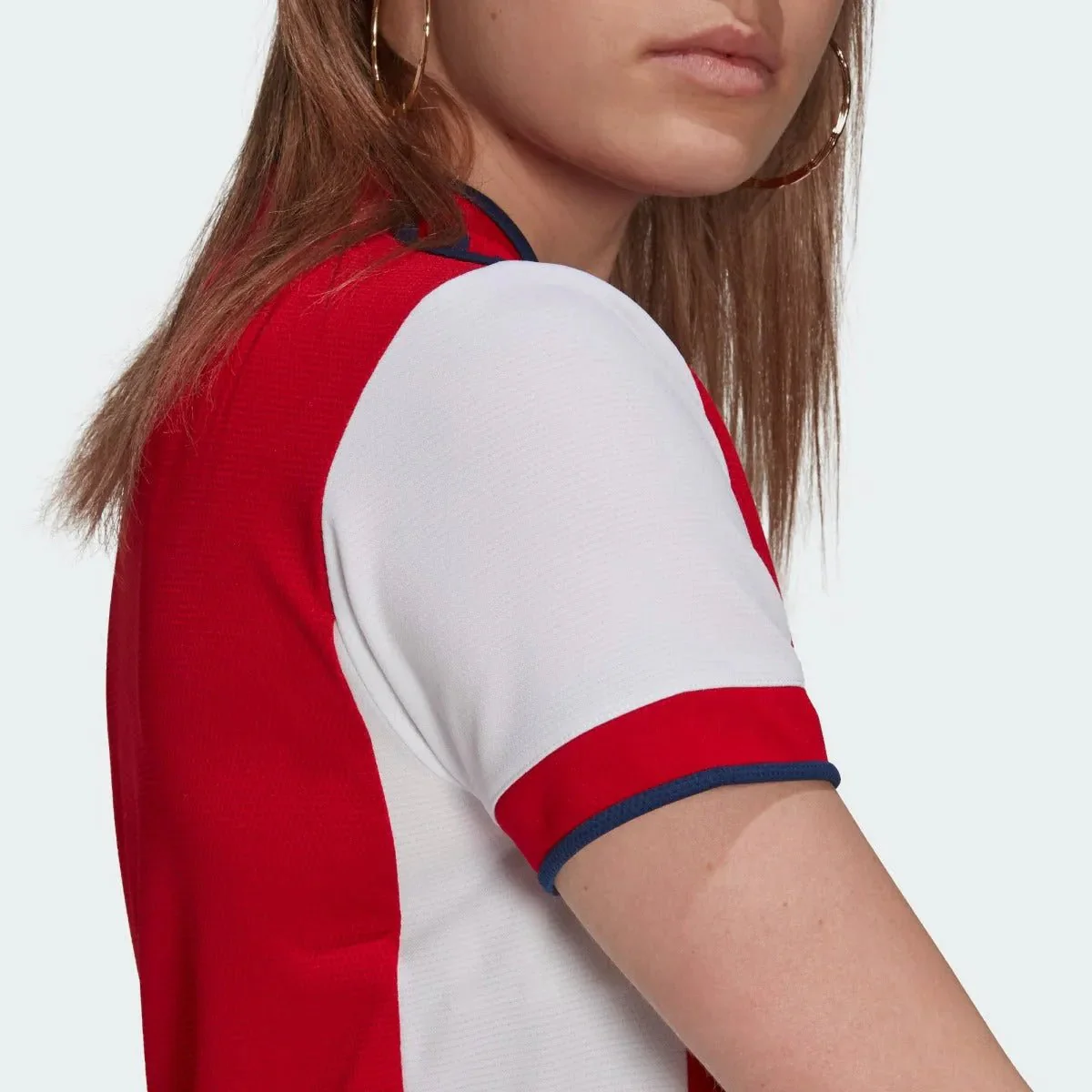 Adidas 2021-22 Arsenal Women Home Jersey - Red-Navy - Image 5