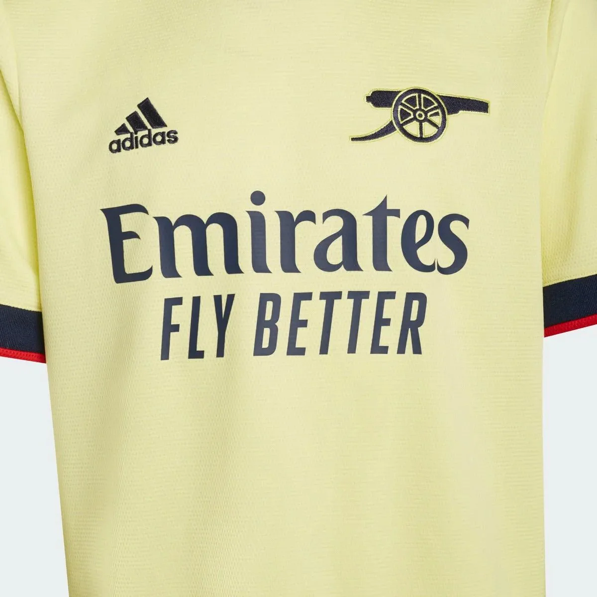 Adidas 2021-22 Arsenal Youth Away Jersey - Pearl Citrine - Image 3