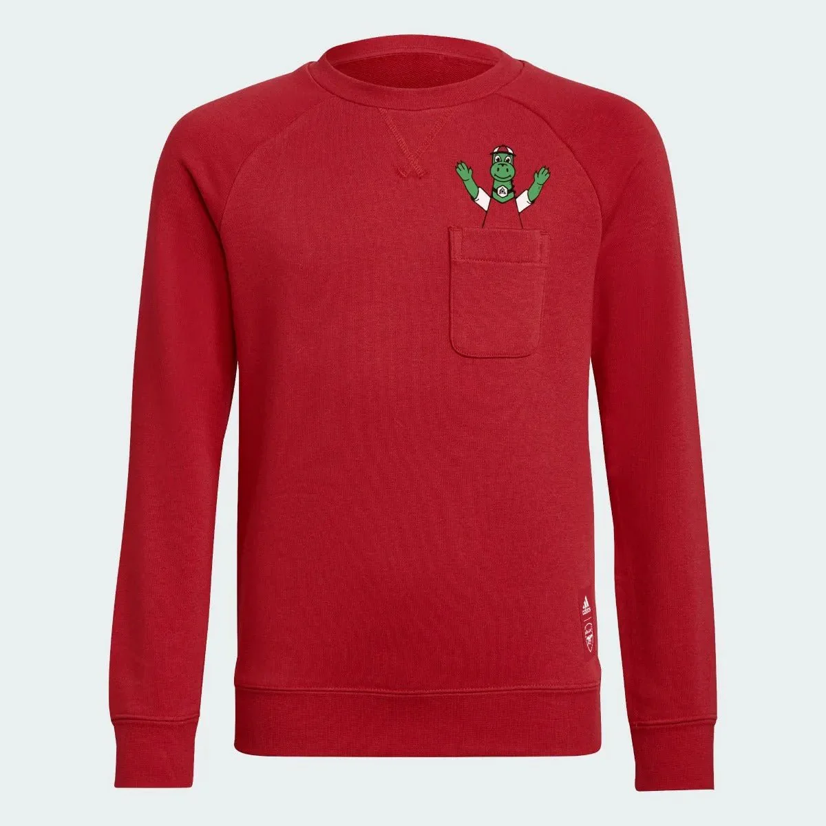 adidas 2021-22 Arsenal Youth Crew Sweatshirt - Red