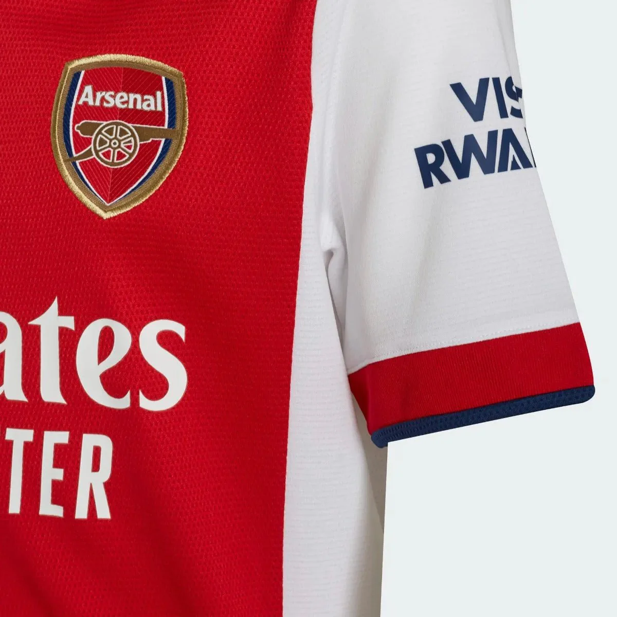 Adidas 2021-22 Arsenal Youth Home Jersey - Scarlet-White - Image 3