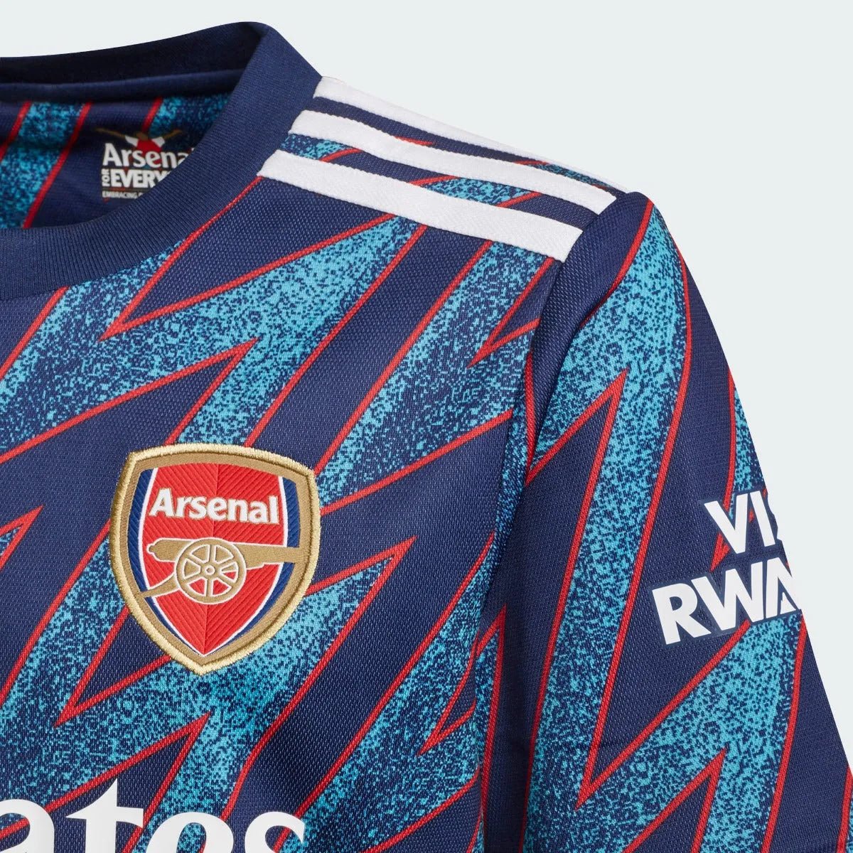 Adidas 2021-22 Arsenal Youth Third Jersey - Mystery Blue - Image 2