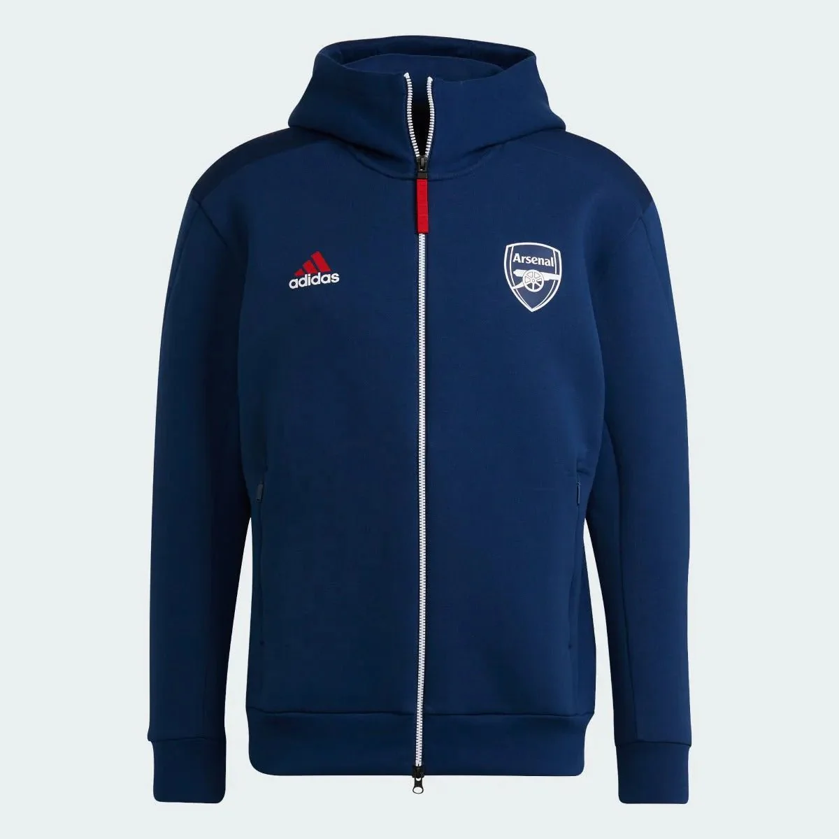 Adidas 2021-22 Arsenal Z.N.E Anthem Jacket - Mystery Blue-Scarlet