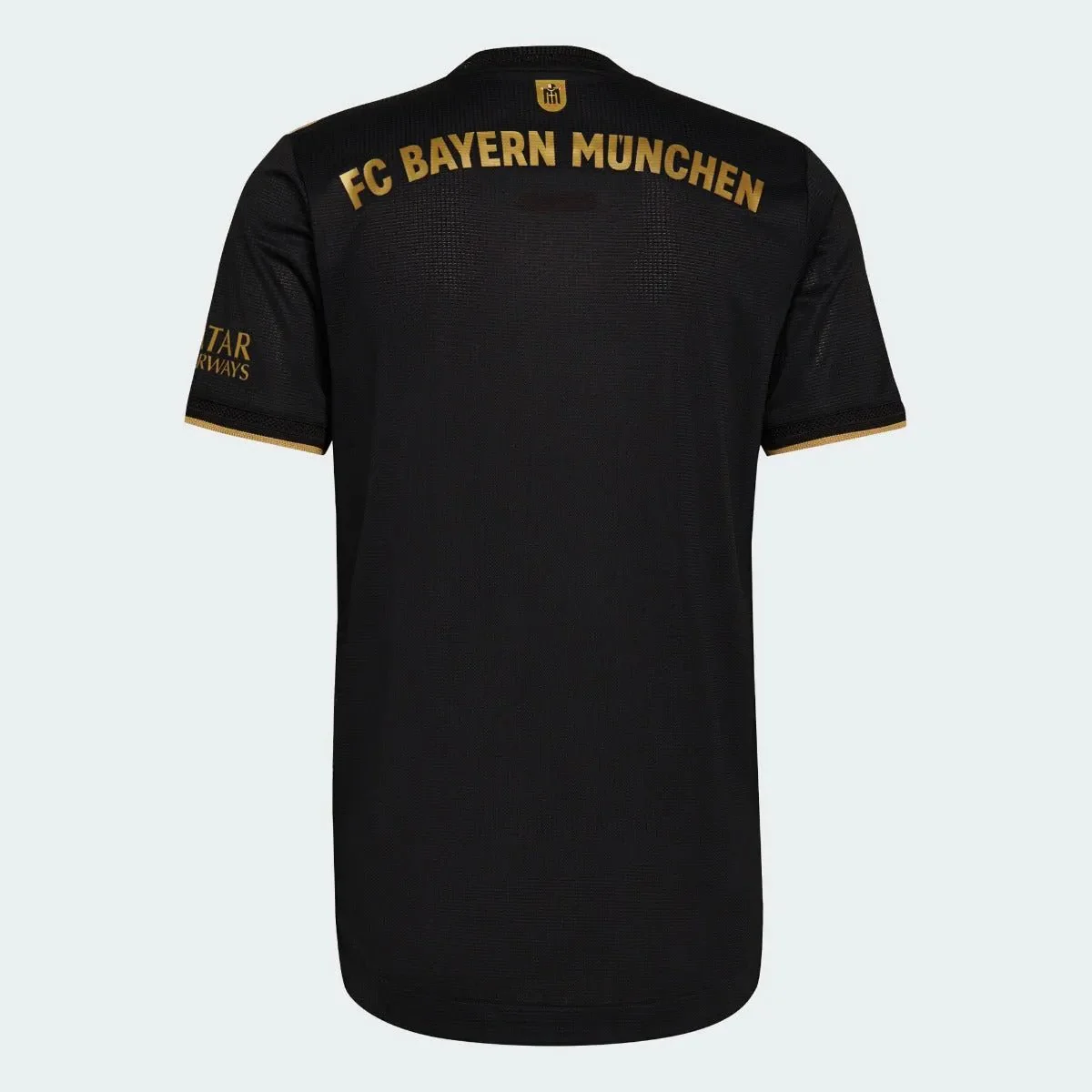 Adidas 2021-22 Bayern Munchen Authentic Away Jersey - Black-Gold - Image 2