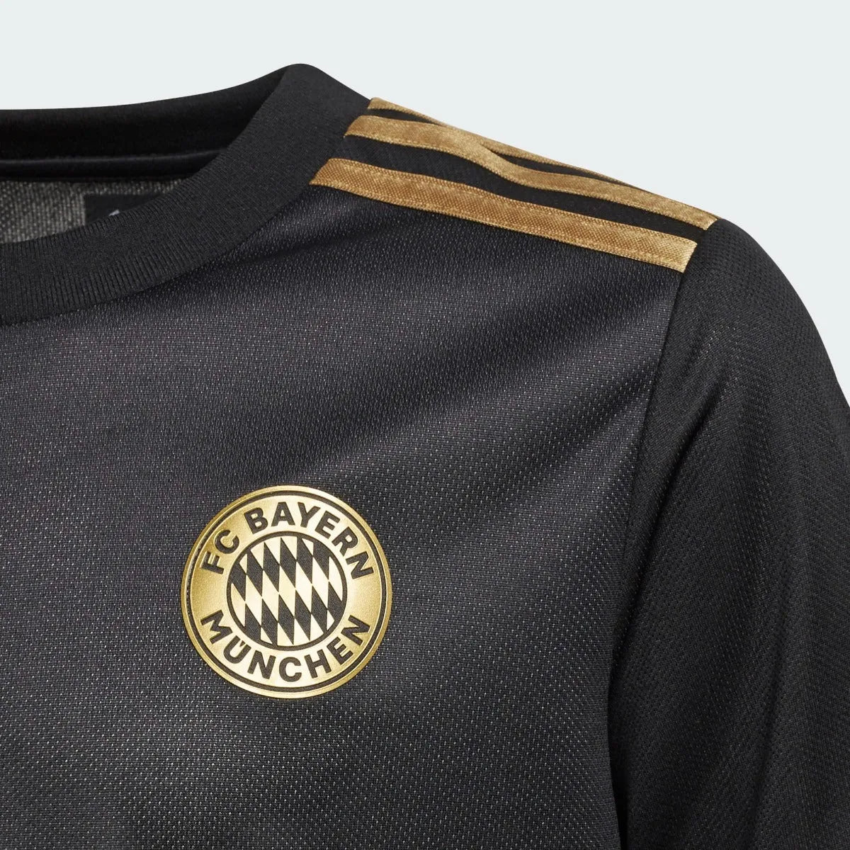 Adidas 2021-22 Bayern Munchen Youth Away Jersey - Black-Gold - Image 3