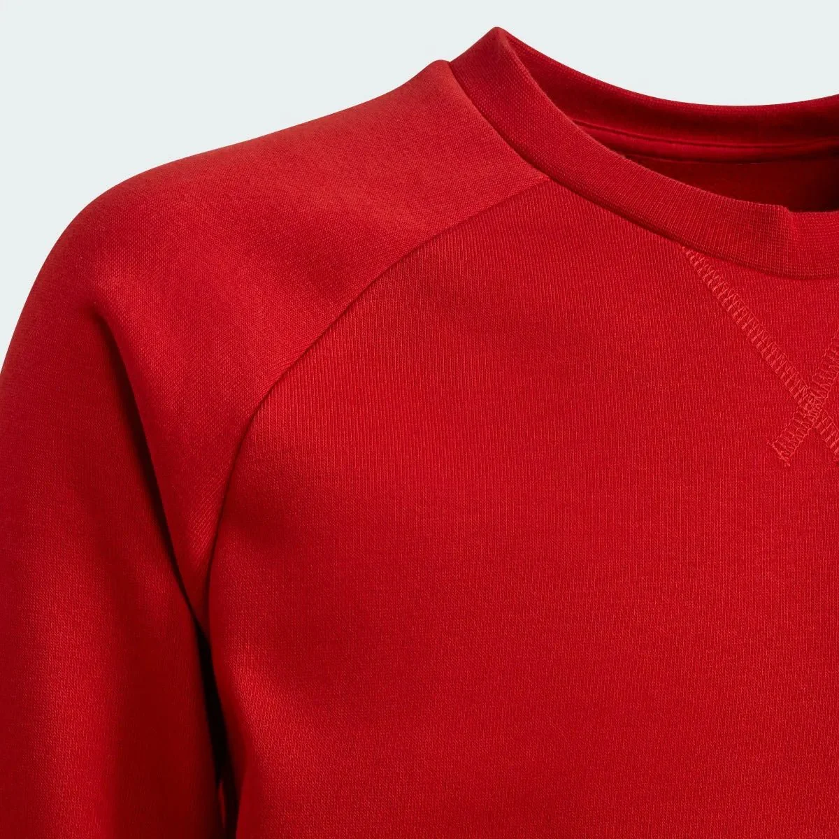 Adidas 2021-22 Bayern Munich Youth Crew Sweatshirt - Red - Image 2