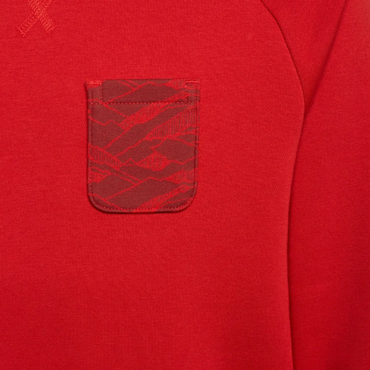 Adidas 2021-22 Bayern Munich Youth Crew Sweatshirt - Red - Image 3