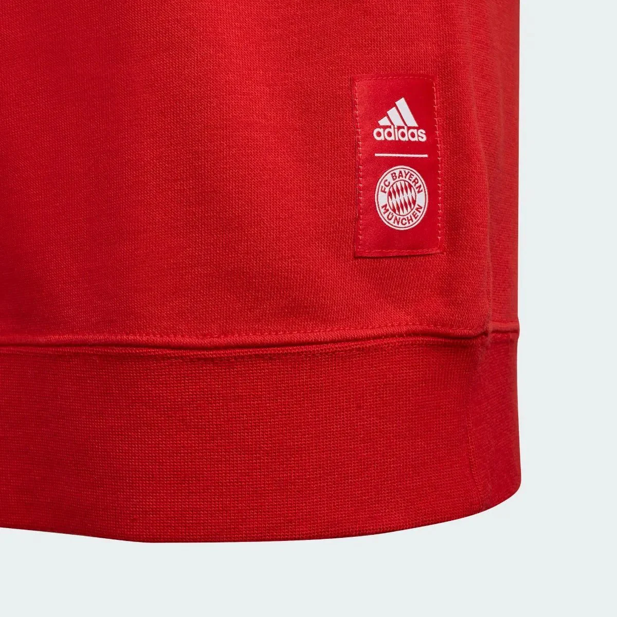 Adidas 2021-22 Bayern Munich Youth Crew Sweatshirt - Red - Image 4