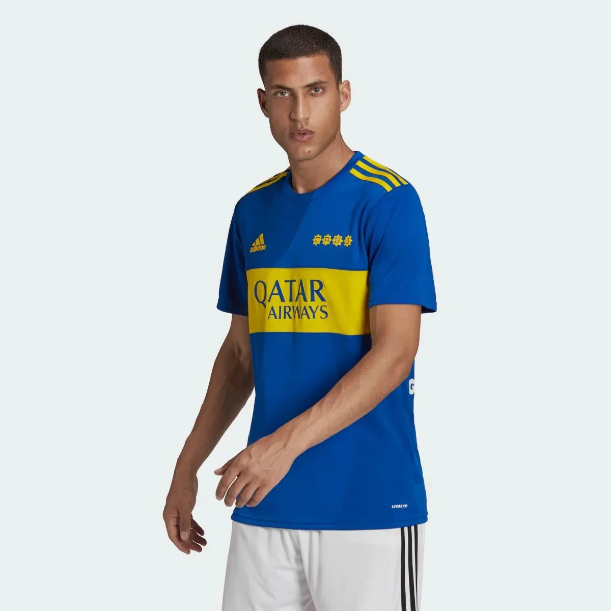 Adidas 2021-22 Boca Juniors Home Jersey - Power Blue-Yellow - Image 3
