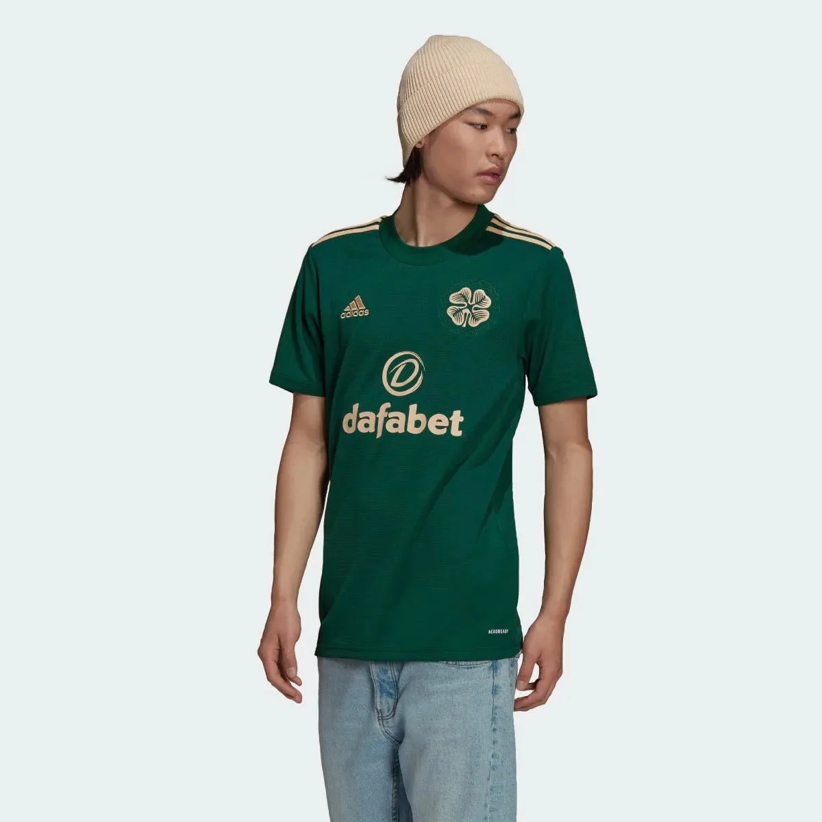 Adidas 2021-22 Celtic Away Jersey - Green - Image 2