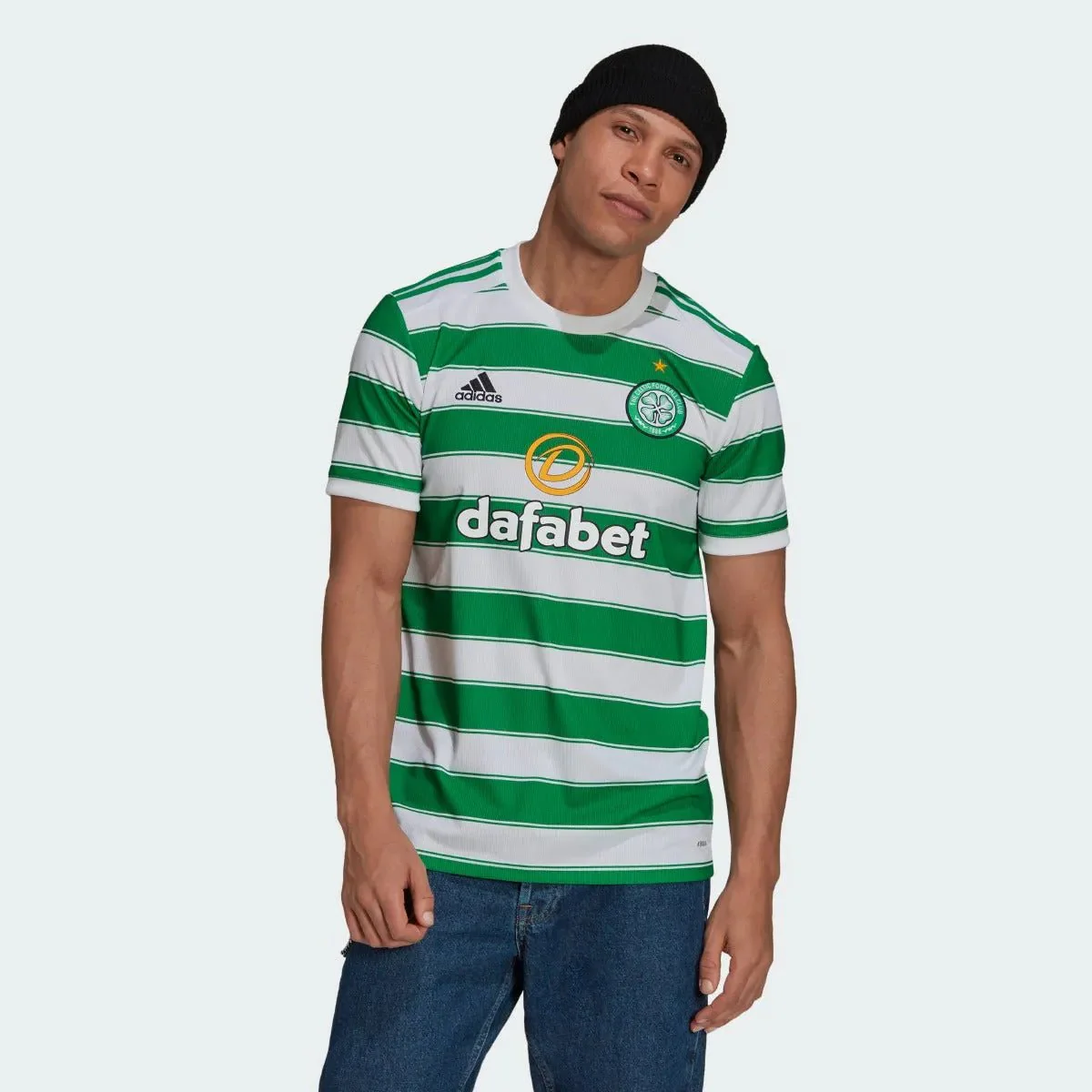 Adidas 2021-22 Celtic Home Jersey - White-Green