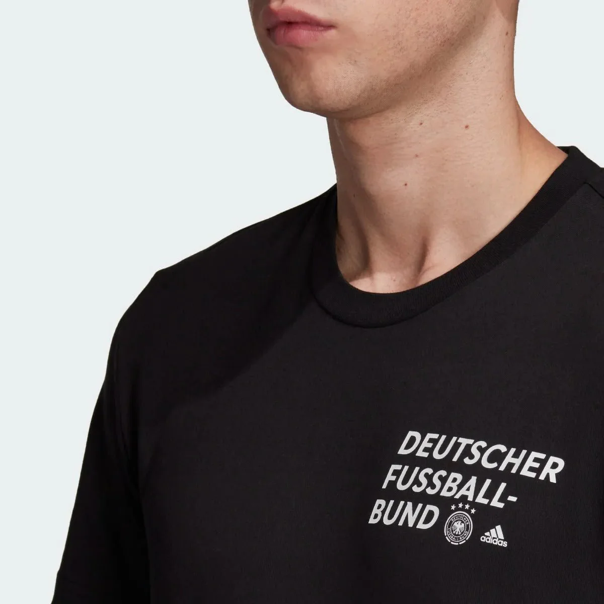 Adidas 2021-22 Germany Street Graphic Tee - Black - Image 2