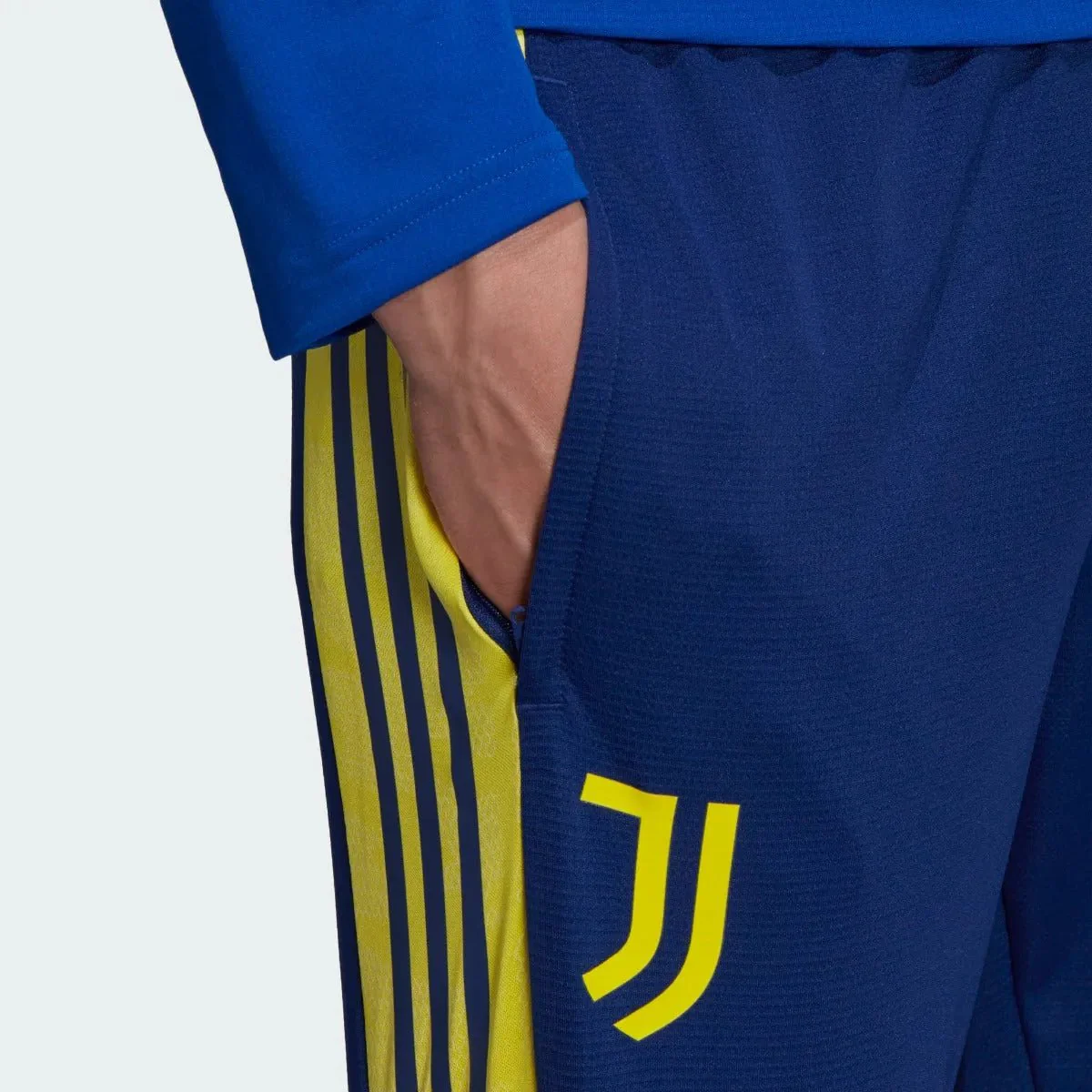 Adidas 2021-22 Juventus Euro Training Pants - Victory Blue-Yellow - Image 4