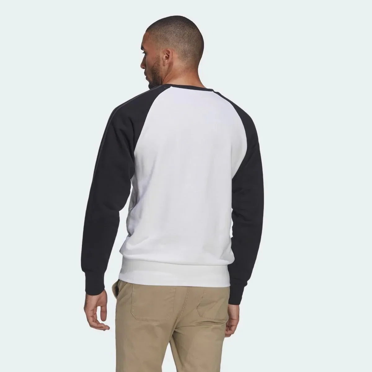 adidas 2021-22 Juventus Graphic Crewneck Sweater - White-Black-Orange - Image 2