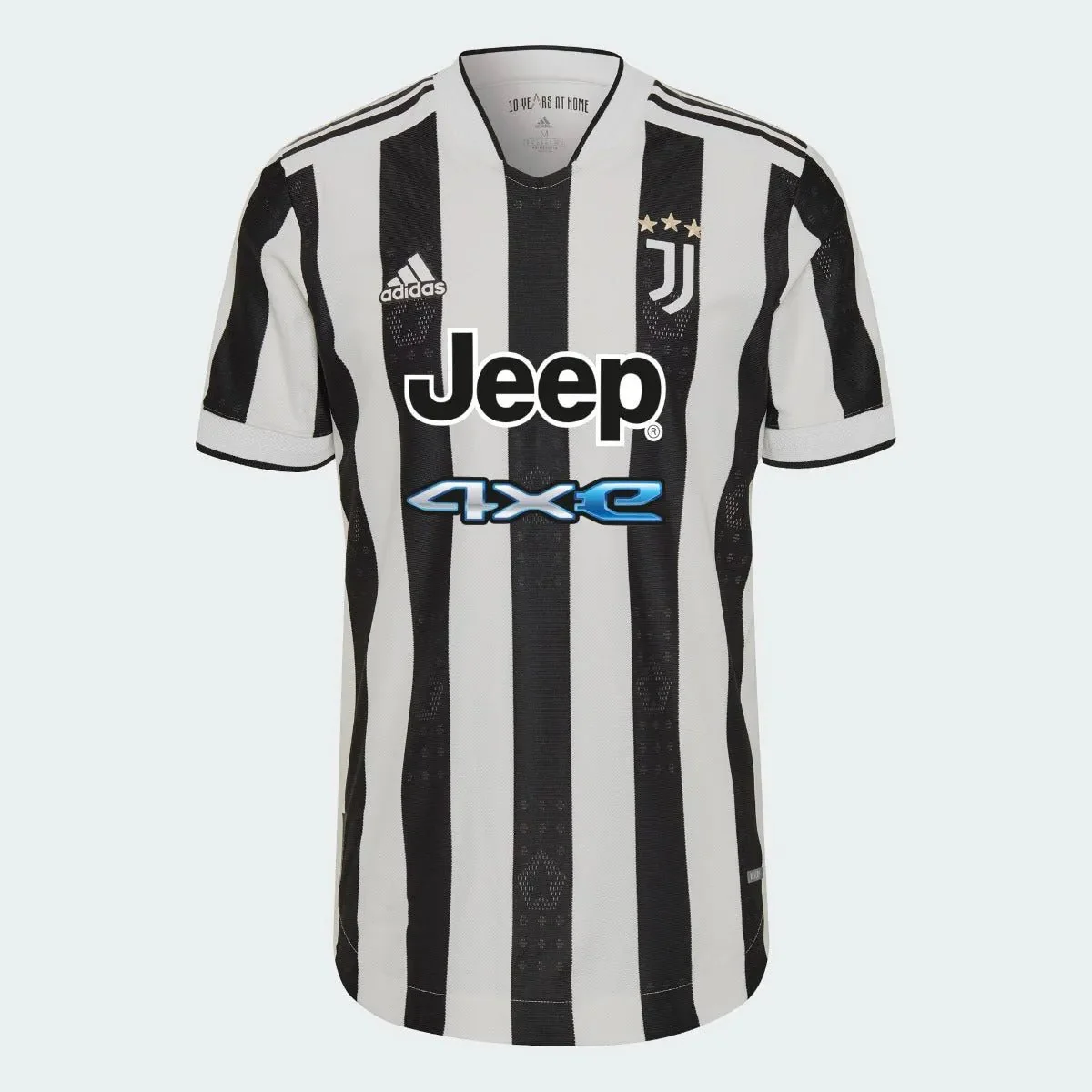 Adidas 2021-22 Juventus Home Authentic Jersey - White-Black