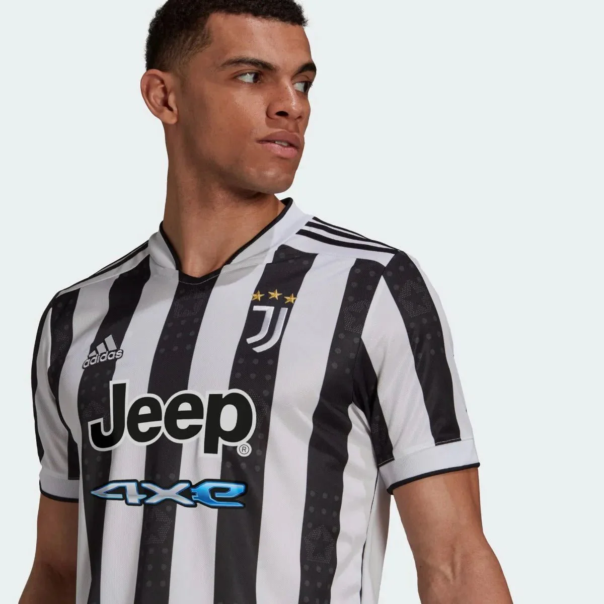 Adidas 2021-22 Juventus Home Jersey - White-Black - Image 3