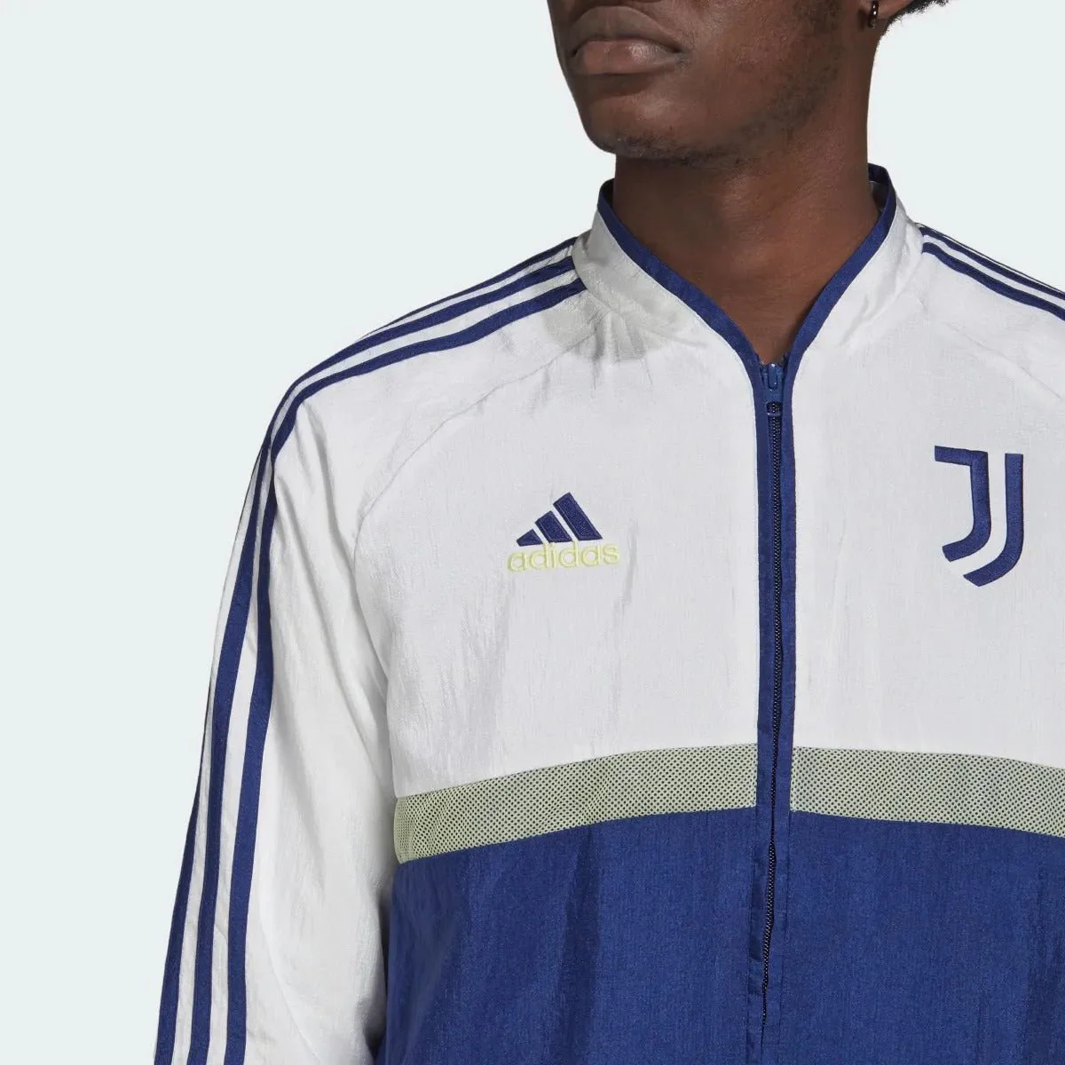 adidas 2021-22 Juventus Icons Woven Jacket - Victory Blue-White - Image 3