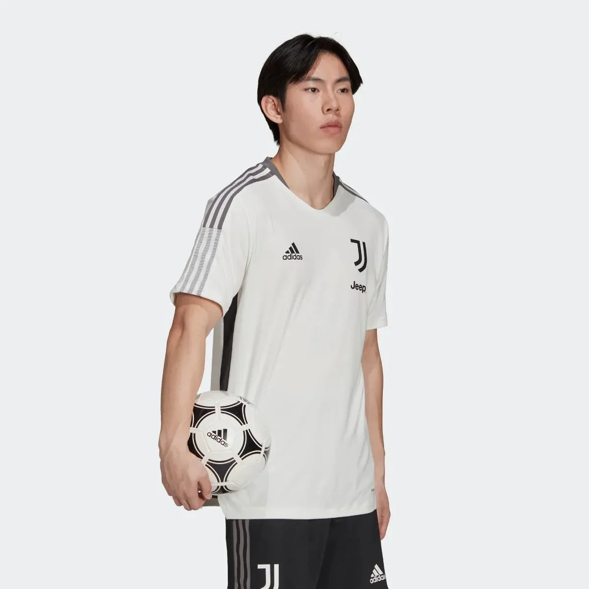 Adidas 2021-22 Juventus Training Jersey - White-Grey - Image 2