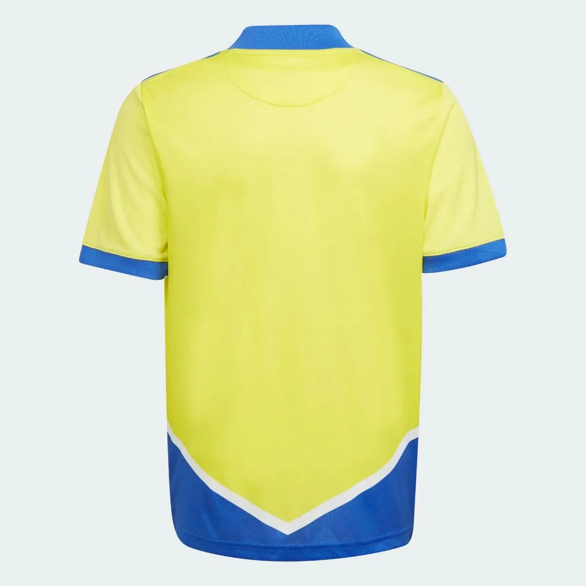 Adidas 2021-22 Juventus Youth Third Jersey - Shock Yellow-Blue - Image 2
