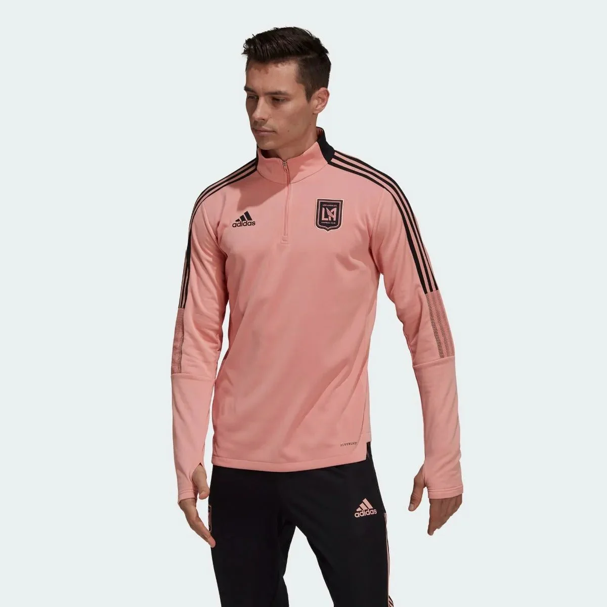 Adidas 2021-22 LAFC Warm-Up Top - Trace Pink - Image 2