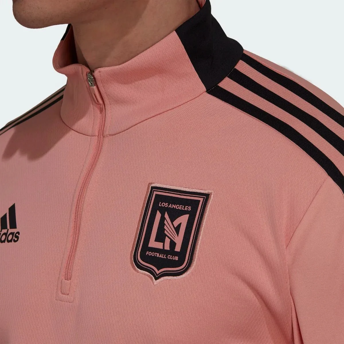 Adidas 2021-22 LAFC Warm-Up Top - Trace Pink - Image 5