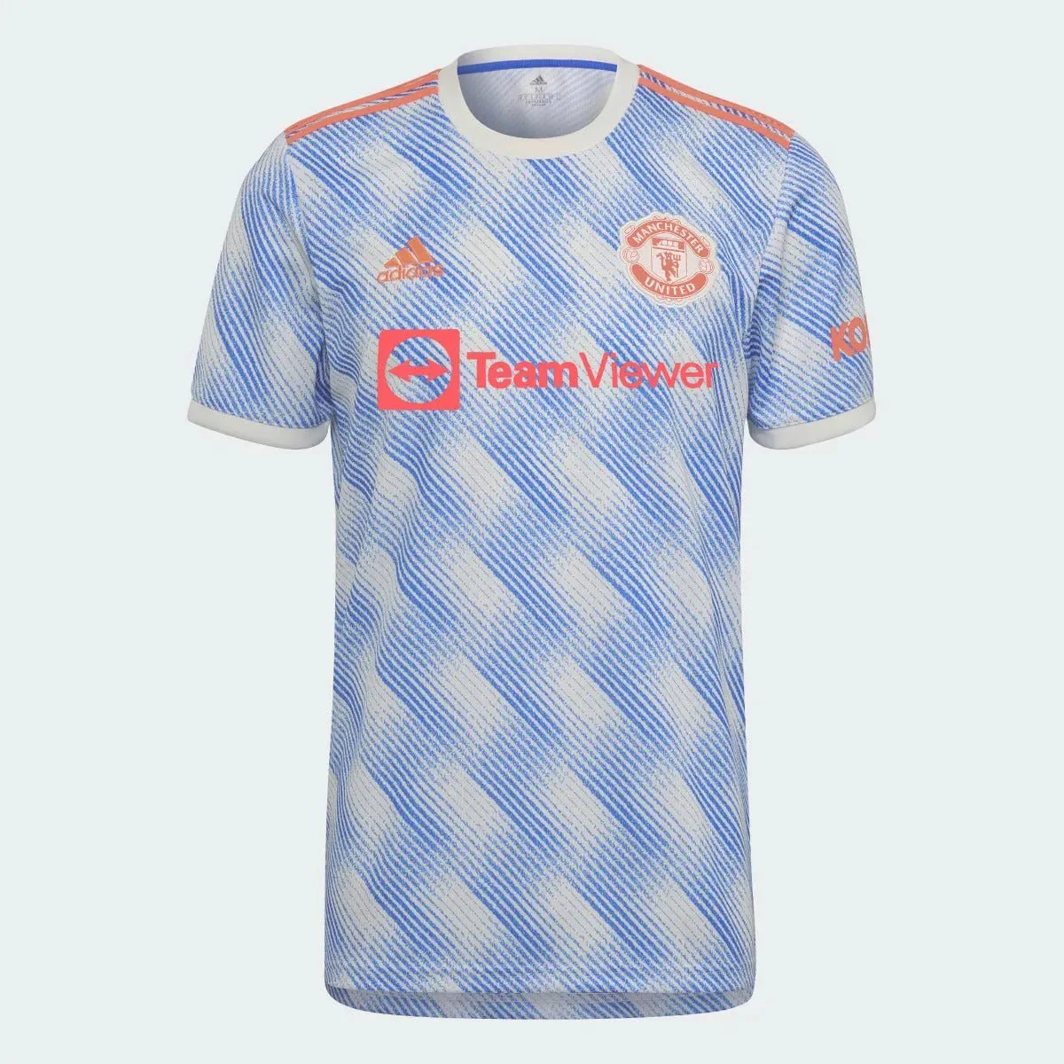 Adidas 2021-22 Manchester United Away Jersey - White-Royal