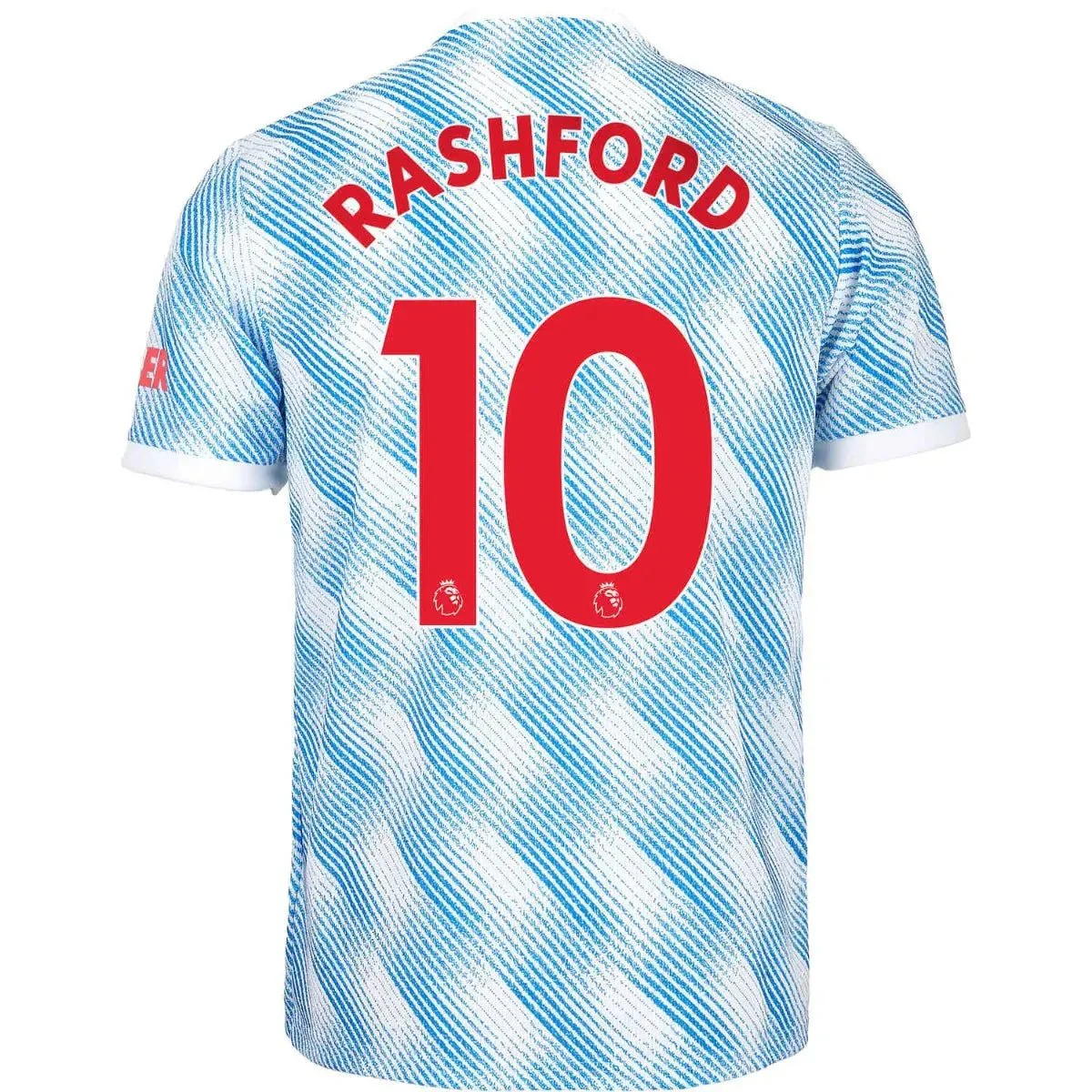 Adidas 2021-22 Manchester United Away Jersey - White-Royal - Image 6