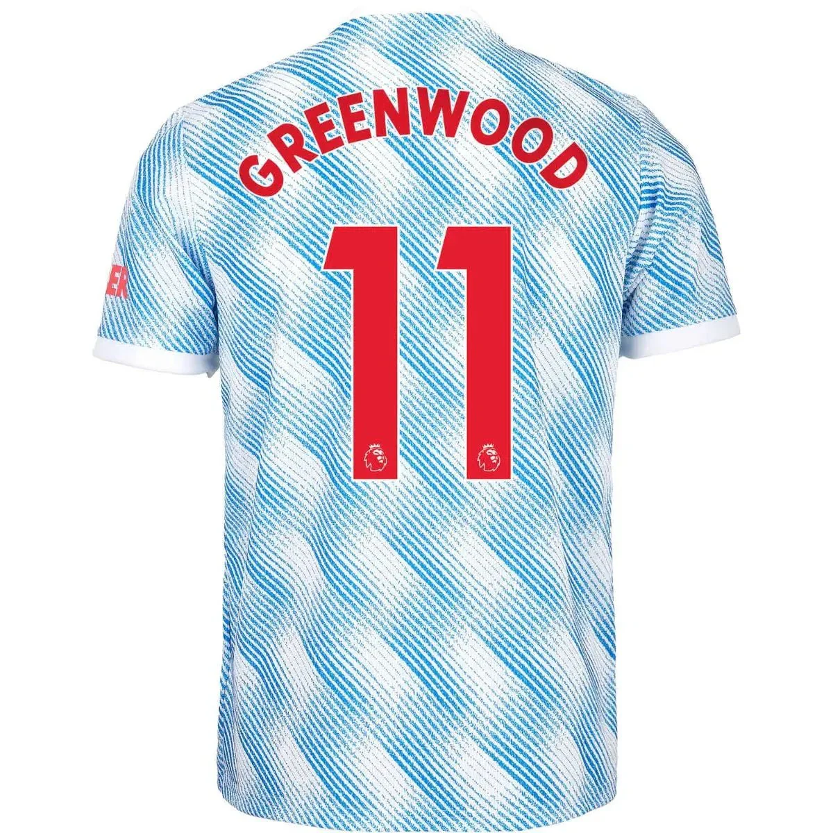 Adidas 2021-22 Manchester United Away Jersey - White-Royal - Image 9