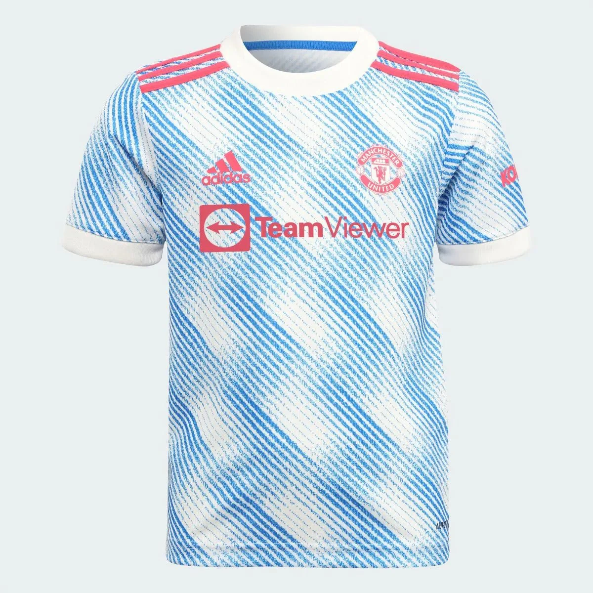 Adidas 2021-22 Manchester United Away MINI Kit - White-Glow Blue