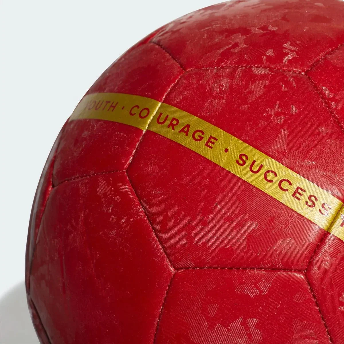 Adidas 2021-22 Manchester United Home Club Ball - Red-Gold - Image 3