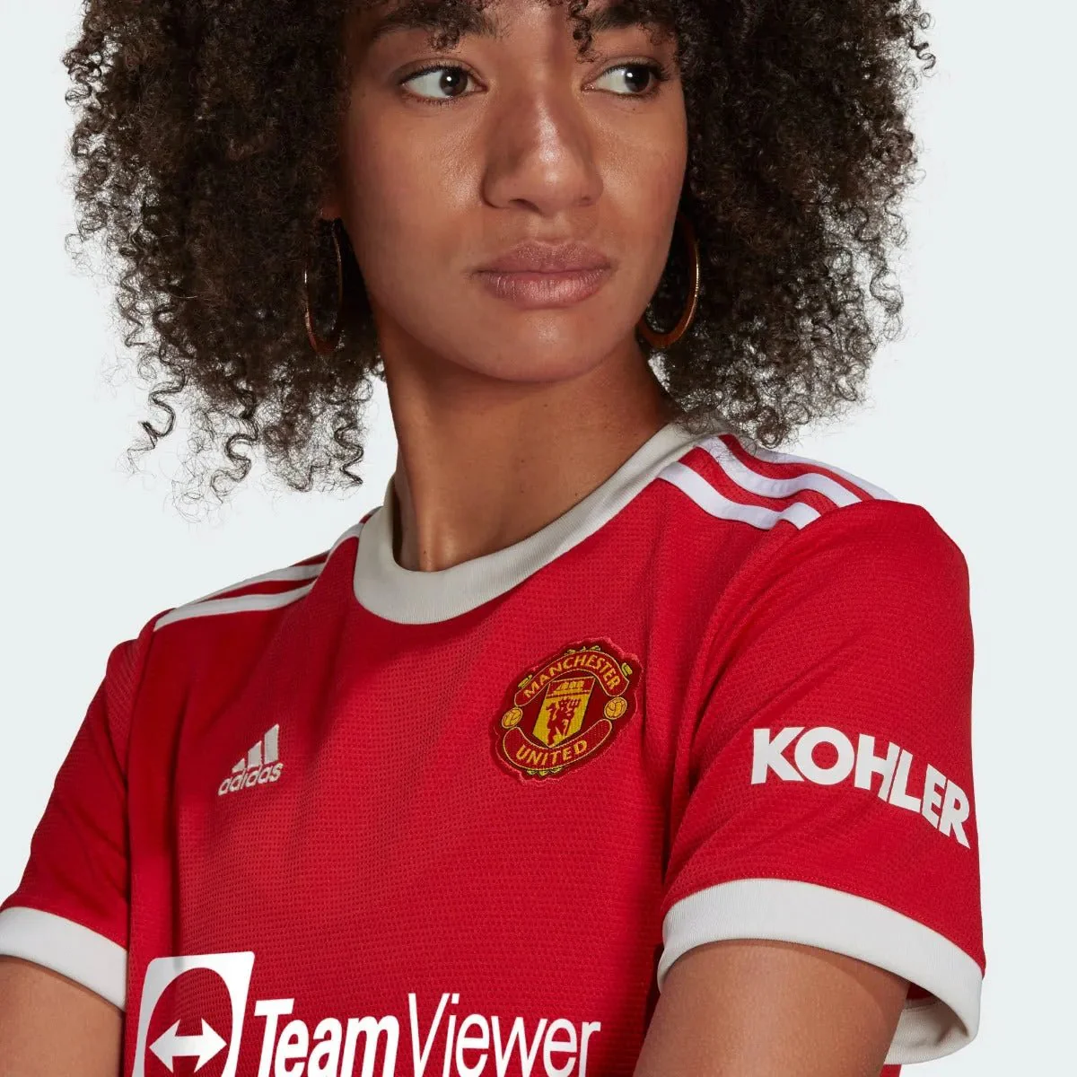 Adidas 2021-22 Manchester United Women Home Jersey - Red - Image 2