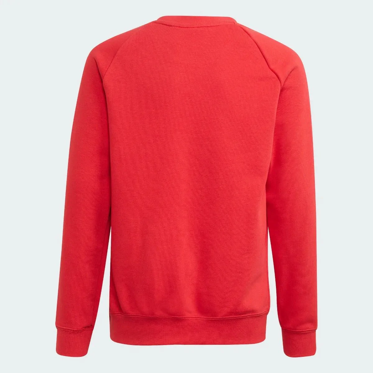 Adidas 2021-22 Manchester United Youth Crew Sweatshirt - Red - Image 2