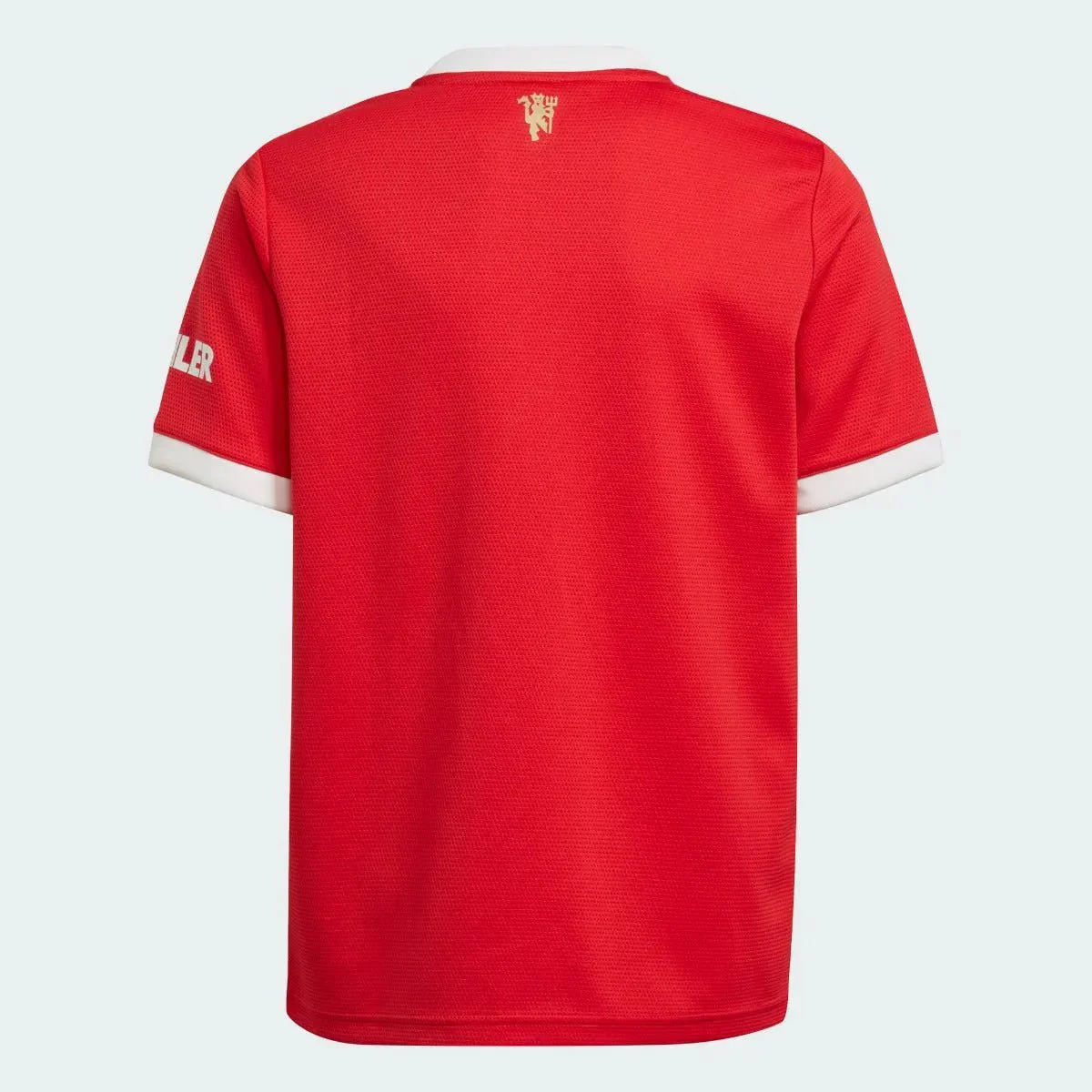 Adidas 2021-22 Manchester United Youth Home Jersey - Red-White - Image 2