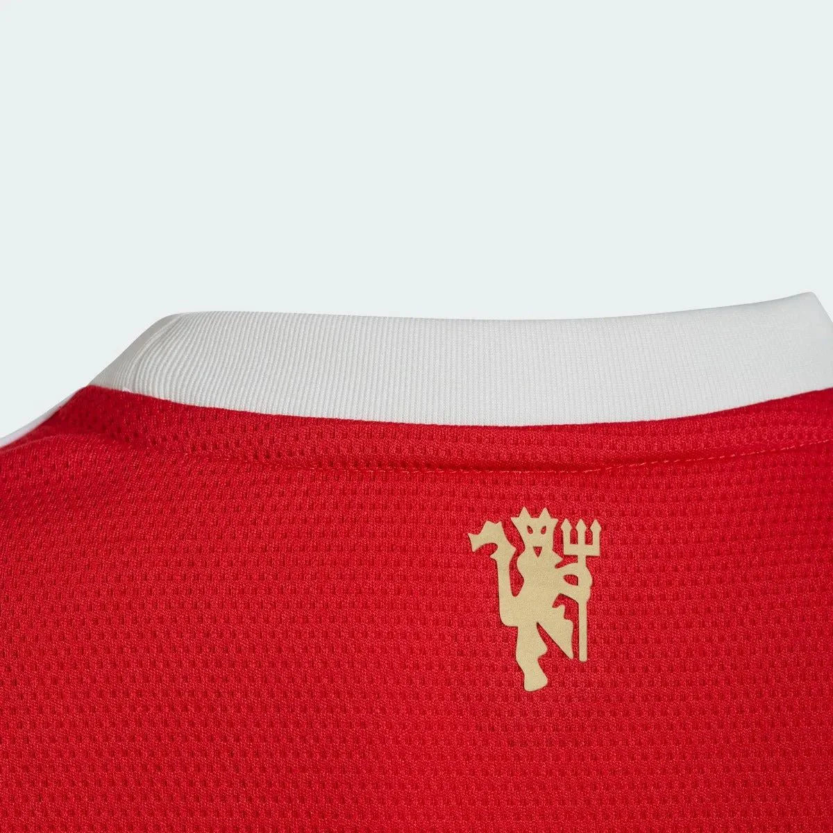 Adidas 2021-22 Manchester United Youth Home Jersey - Red-White - Image 4