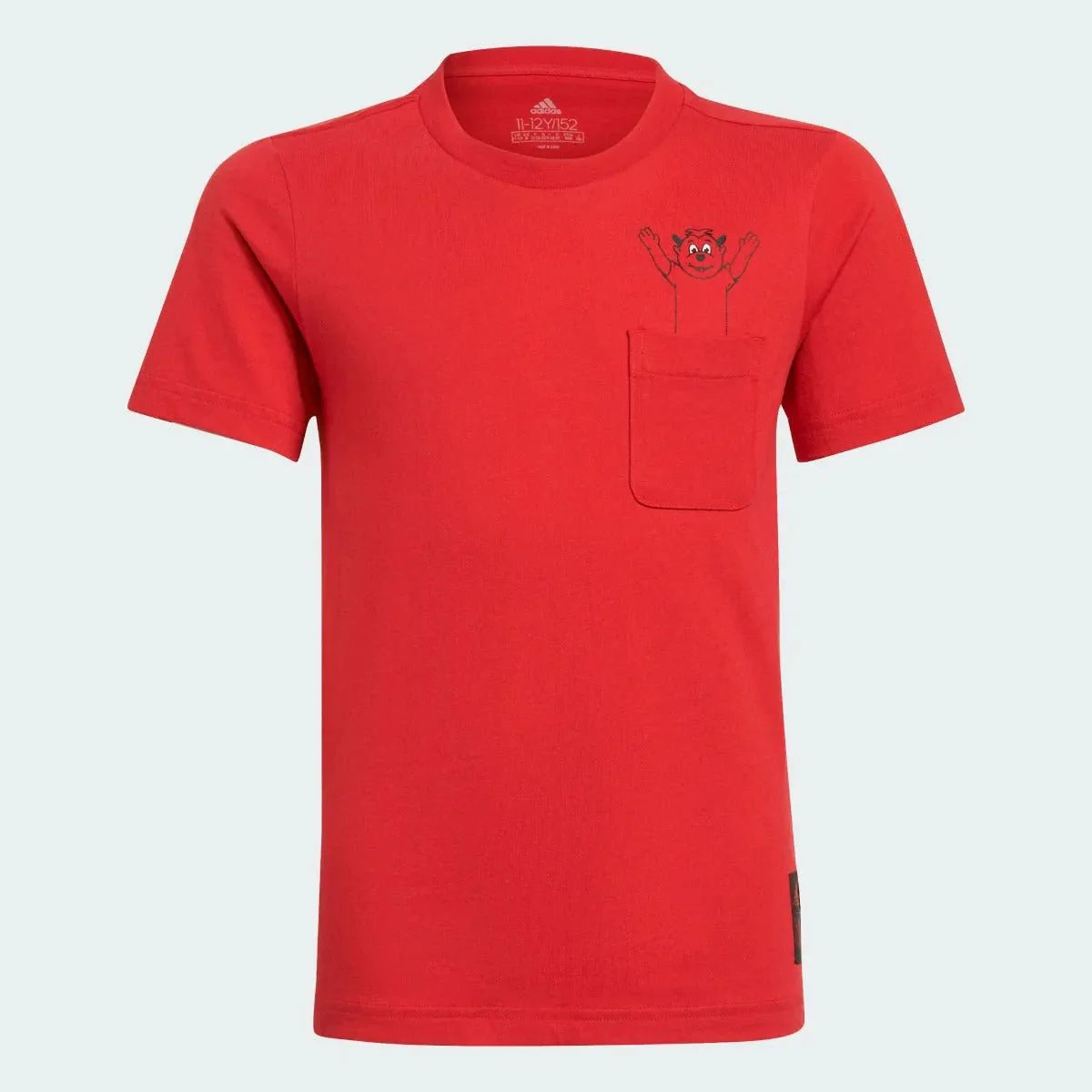 Adidas 2021-22 Manchester United Youth Tee - Red