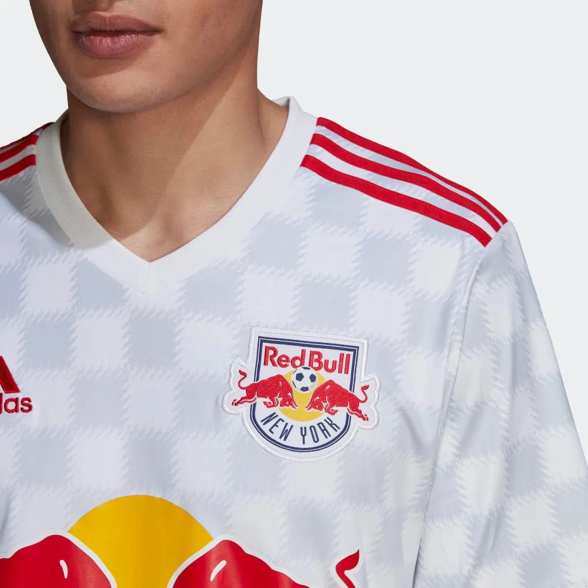 Adidas 2021-22 New York Red Bulls Home Jersey - White-Red - Image 3