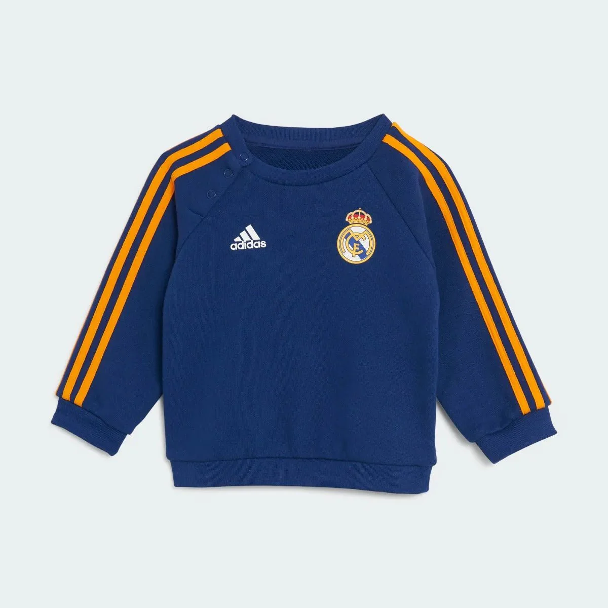 Adidas 2021-22 Real Madrid 3 Stripes Baby Jogger - Victory Blue - Image 2
